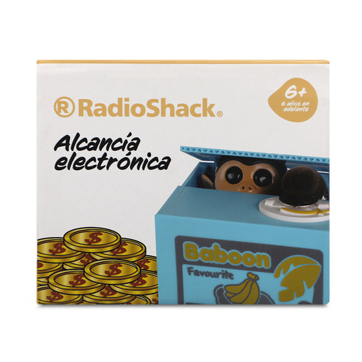 Alcancía Electrónica Mono RadioShack Azul Alcancía Electrónica Mono RadioShack Azul