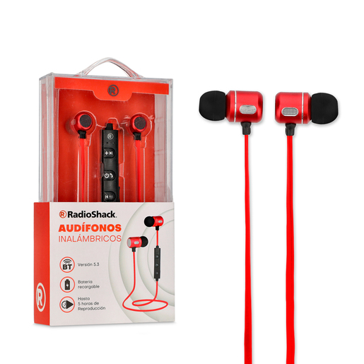 Audífonos Inalámbricos BT230 RadioShack Rojo 