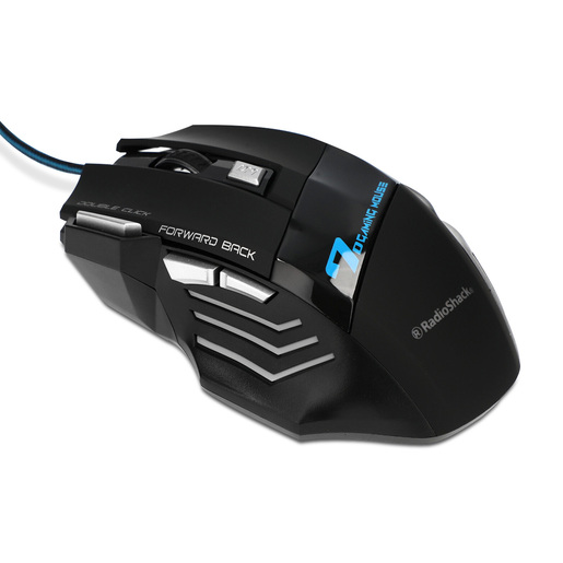 Mouse Gamer Ergonómico RadioShack Luces LED 7 botones Negro Mouse Gamer Ergonómico RadioShack Luces LED 7 botones Negro