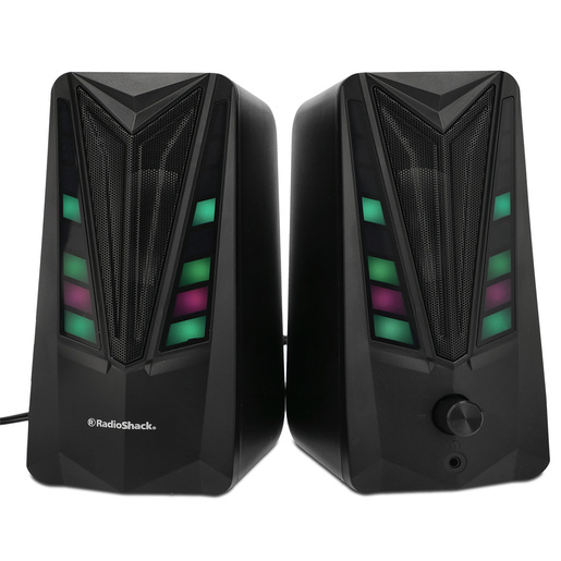 Bocinas Multimedia Gamer 2.0 RadioShack Luz RGB Negro Bocinas Multimedia Gamer 2.0 RadioShack Luz RGB Negro