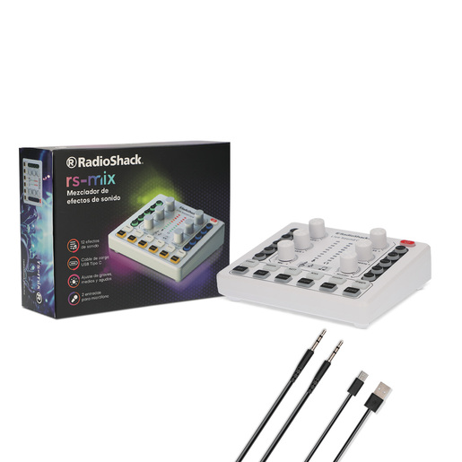 Mezcladora de Sonido RadioShack 12 efectos Blanco Mezcladora de Sonido RadioShack 12 efectos Blanco