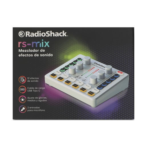 Mezcladora de Sonido RadioShack 12 efectos Blanco Mezcladora de Sonido RadioShack 12 efectos Blanco