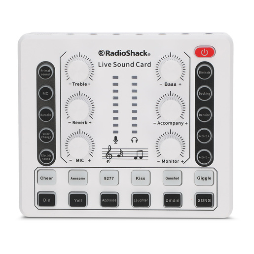 Mezcladora de Sonido RadioShack 12 efectos Blanco Mezcladora de Sonido RadioShack 12 efectos Blanco