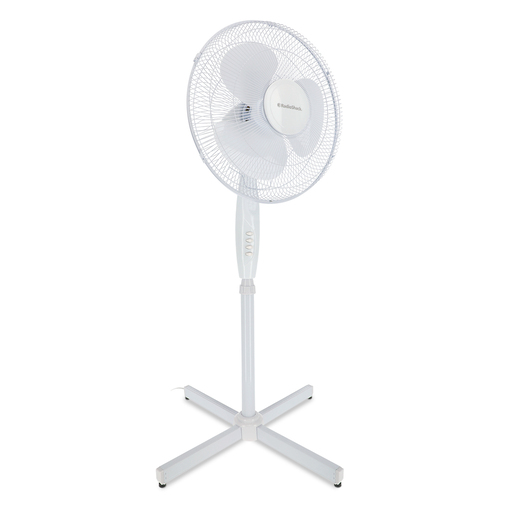 Ventilador de Pedestal RadioShack 3 velocidades 16 pulg. Blanco