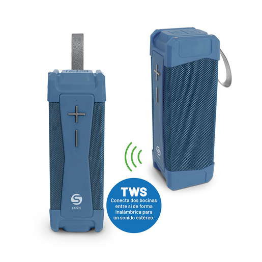 Bocina Portátil Inalámbrica Misik Tower MS220A Bluetooth Azul Bocina Portátil Inalámbrica Misik Tower MS220A Bluetooth Azul