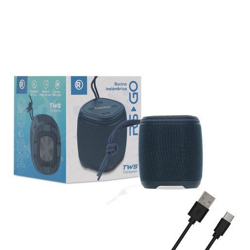 Bocina Resistente al Agua Inalámbrica RadioShack Azul   Bocina Resistente al Agua Inalámbrica RadioShack Azul