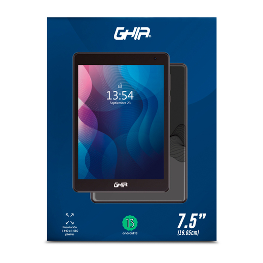 Tablet A8 Book Ghia 7.5 pulg. 4gb RAM 64gb Negro