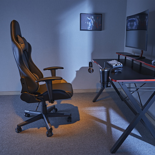 Silla Gamer RadioShack Gris con Negro Silla Gamer RadioShack Gris con Negro