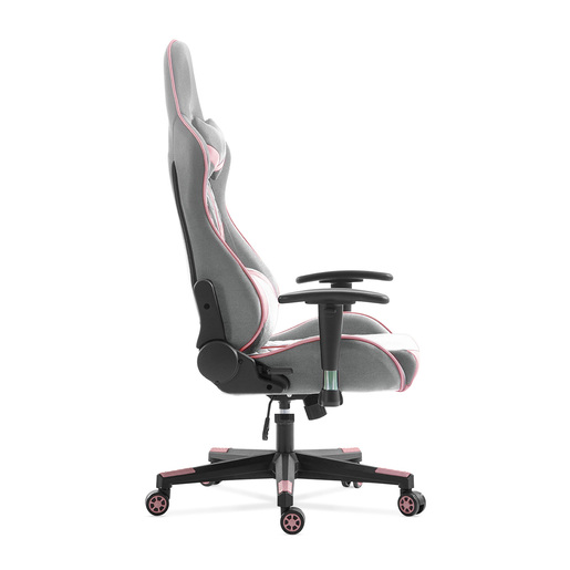 Silla Gamer RadioShack Gris con Rosa Silla Gamer RadioShack Gris con Rosa