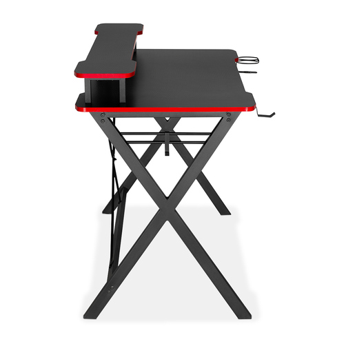 Escritorio Gamer con Repisa para Monitor RadioShack Negro con Rojo Escritorio Gamer con Repisa para Monitor RadioShack Negro con Rojo