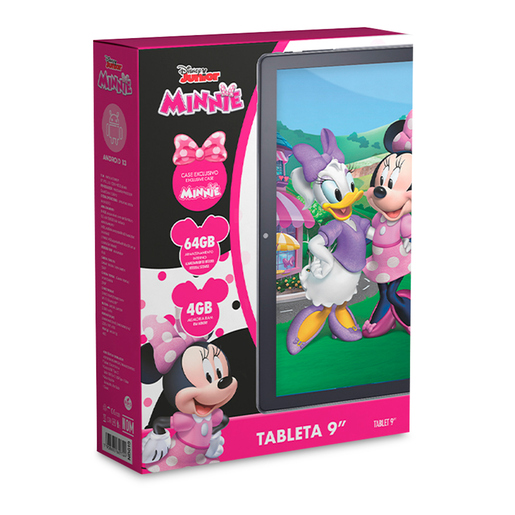 Tablet Multi Colección Minnie Mouse 9 pulg. 64gb 4gb RAM Android 13 Tablet Multi Colección Minnie Mouse 9 pulg. 64gb 4gb RAM Android 13