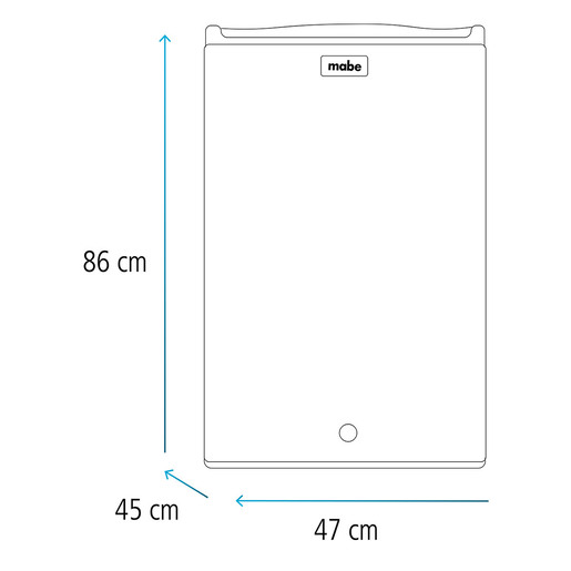 Frigobar Mabe de 4 pies Plata Frigobar Mabe de 4 pies Plata