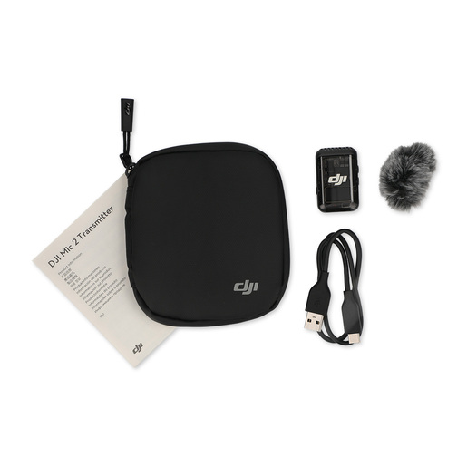 Transmisor con Micrófono y Clip Mic2 DJI Negro Transmisor con Micrófono y Clip Mic2 DJI Negro