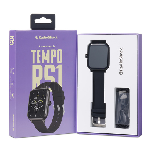 Smartwatch Tempo RadioShack 1.83 pulg. Negro Smartwatch Tempo RadioShack 1.83 pulg. Negro