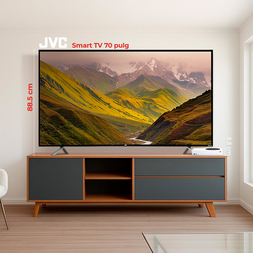 Pantalla Smart TV 70 pulgadas JVC 4K UHD LED Roku Frameless SI70URF Pantalla Smart TV 70 pulgadas JVC 4K UHD LED Roku Frameless SI70URF