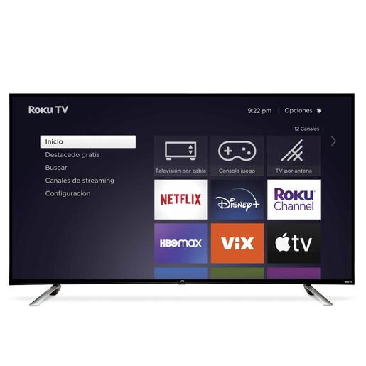 Pantalla Smart TV 75 pulgadas JVC 4K UHD LED Roku Frameless SI75URF Pantalla Smart TV 75 pulgadas JVC 4K UHD LED Roku Frameless SI75URF