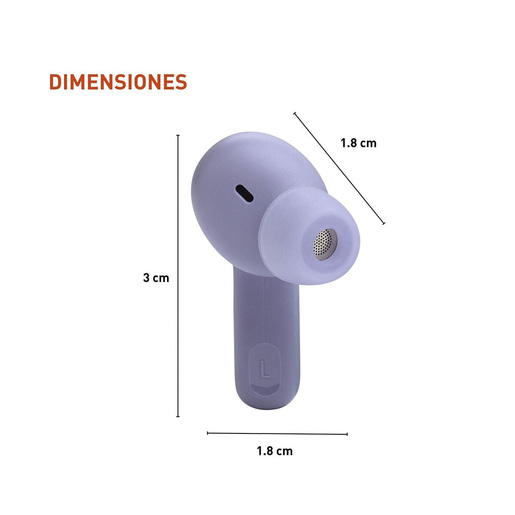 Audífonos Bluetooth JBL Tune Beam Morado Audífonos Bluetooth JBL Tune Beam Morado