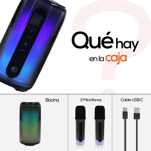 Bocina Karaoke RadioShack Sing Micrófono Negro Bocina Karaoke RadioShack Sing Micrófono Negro