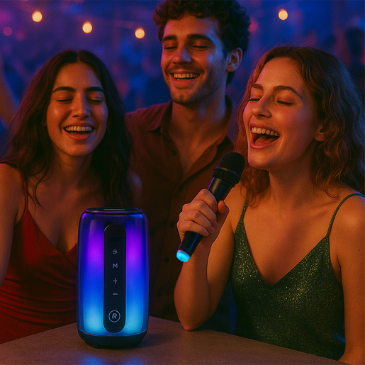 Bocina Karaoke RadioShack Sing Micrófono Negro Bocina Karaoke RadioShack Sing Micrófono Negro