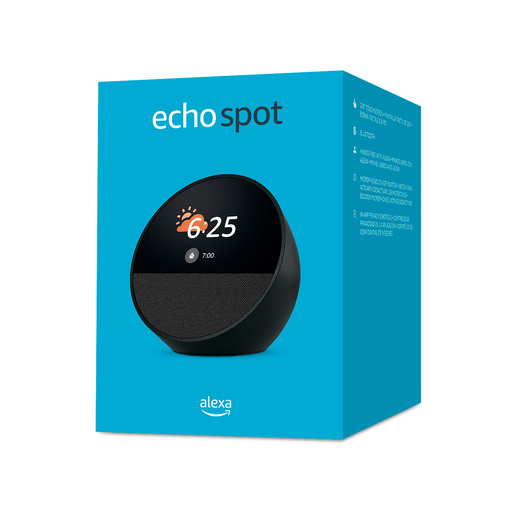 Alexa Amazon Echo Spot 2024 Touch 2.83 pulg. Negro  Alexa Amazon Echo Spot 2024 Touch 2.83 pulg. Negro
