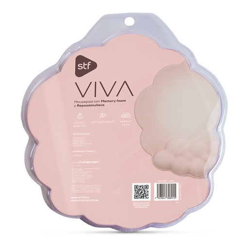 Mousepad con Reposamuñecas Viva Stuffactory Rosa Accesorios