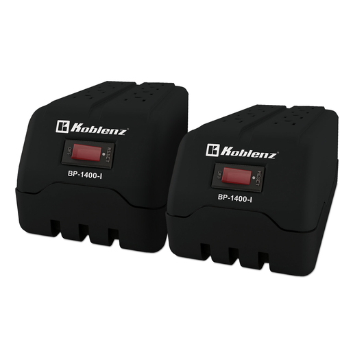Regulador de Voltaje 1400VA Koblenz 2 piezas Negro Regulador de Voltaje 1400VA Koblenz 2 piezas Negro