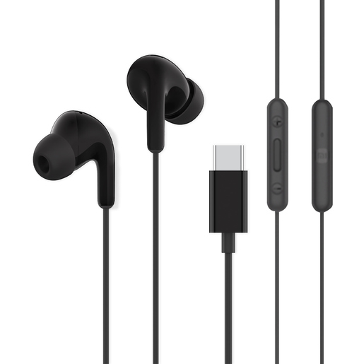 Audífonos Alámbricos Xiaomi Tipo C In Ear Negro Audífonos Alámbricos Xiaomi Tipo C In Ear Negro