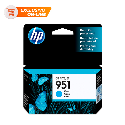Cartucho de Tinta HP 951 Cyan  Cartucho de Tinta HP 951 Cyan