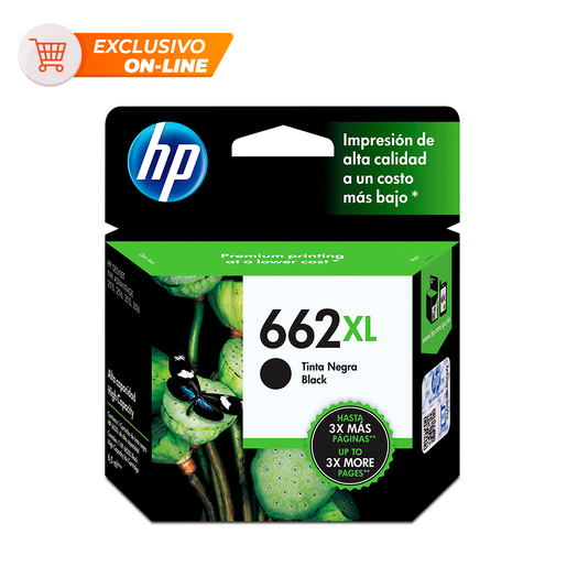 Cartucho de Tinta HP 662XL Negro Cartucho de Tinta HP 662XL Negro