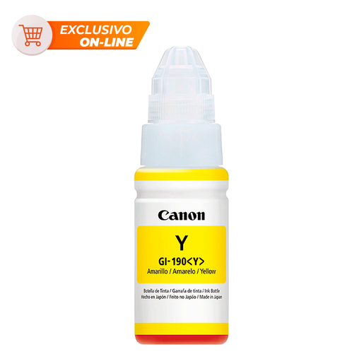 Botella de Tinta GI-190 A Canon Amarillo Botella de Tinta GI-190 A Canon Amarillo