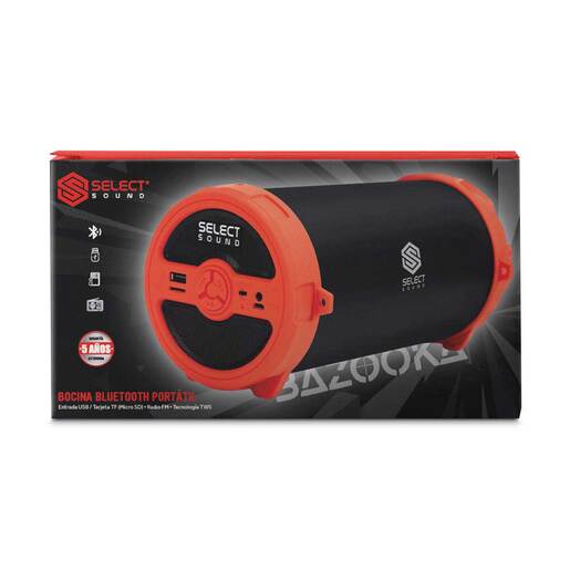 Bocina Bluetooth Select Sound BT228 / Negro con rojo Bocina Bluetooth Select Sound BT228 / Negro con rojo