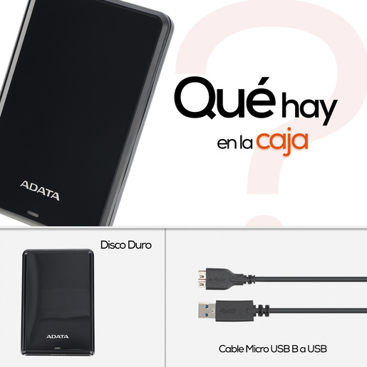 Disco Duro Externo Adata 1 tb Negro Disco Duro Externo Adata 1 tb Negro