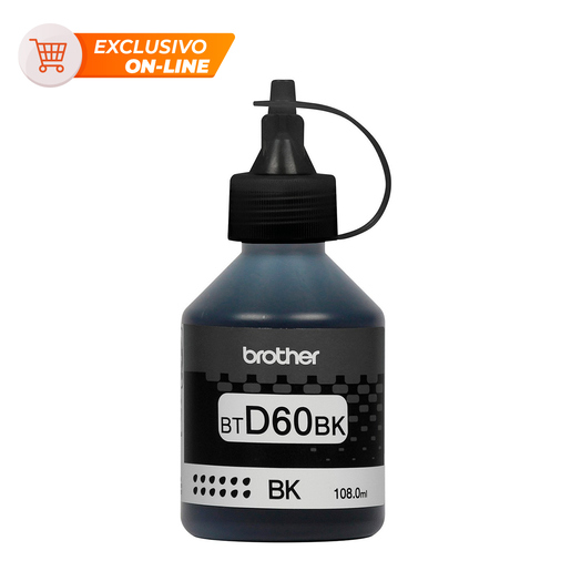 Botella de Tinta BTD60BK Brother Negro 6500 páginas Botella de Tinta BTD60BK Brother Negro 6500 páginas