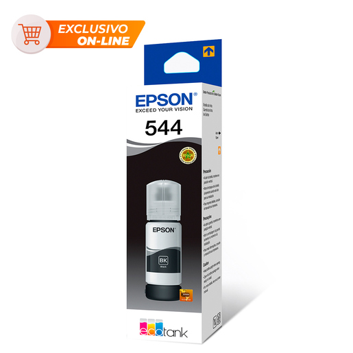Botella de Tinta T544 Epson Negro 4500 páginas Botella de Tinta T544 Epson Negro 4500 páginas