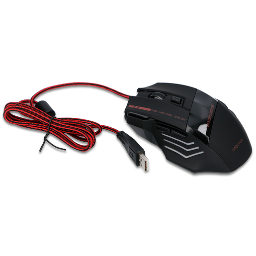 Mouse Gamer Óptico PJT-DMS812 Spectra Alámbrico