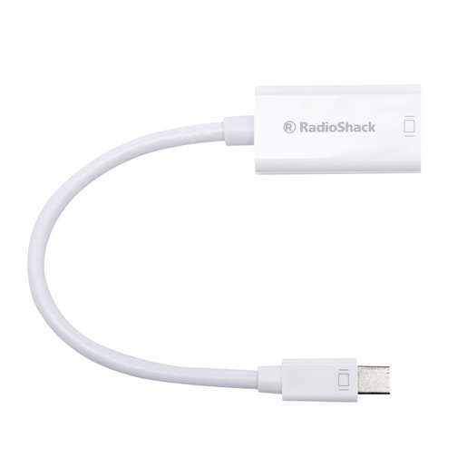 Adaptador de Mini DisplayPort a HDMI RadioShack Blanco Adaptador de Mini DisplayPort a HDMI RadioShack Blanco