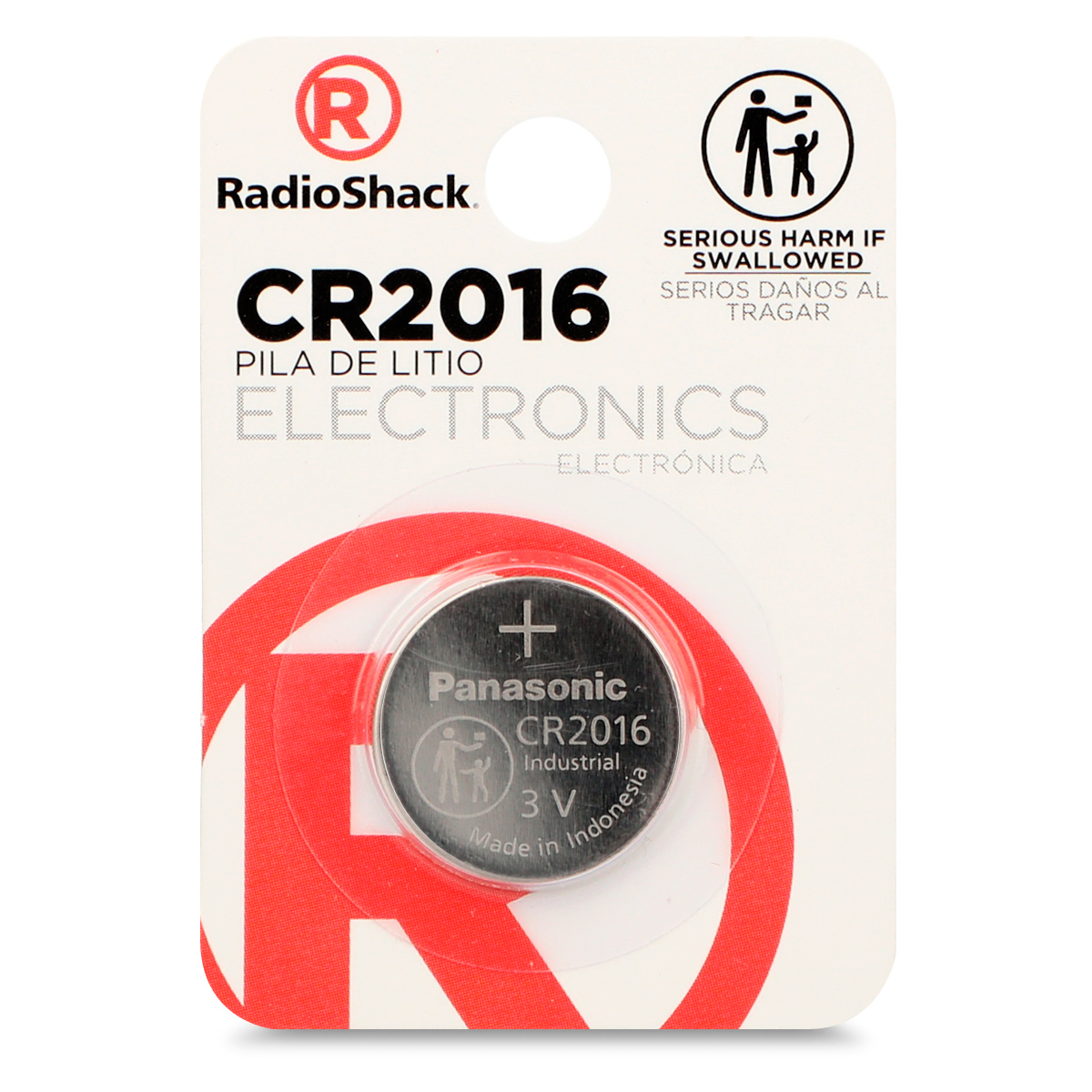 Pila Botón de Litio CR2016 RadioShack, Pilas Litio