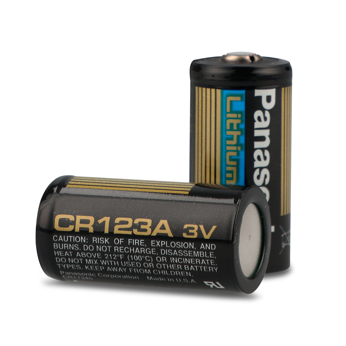 Batería de litio CR123A de 3V, 2 paquetes de Aruba