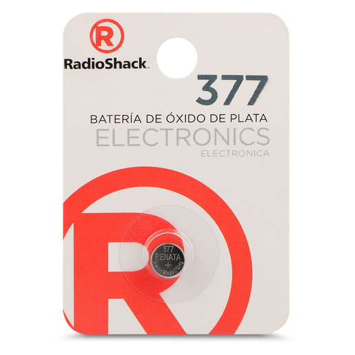 Batería de Óxido de Plata para Reloj RadioShack 377 1 pieza Batería de Óxido de Plata para Reloj RadioShack 377 1 pieza