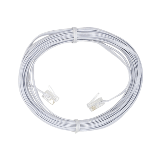 Cable Telefónico General Electric Ultrafino / 7.6 m / Blanco