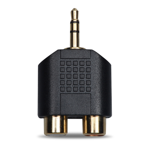 Adaptador de Audio Auxiliar 3.5 mm a RCA RadioShack / Negro Adaptador de Audio Auxiliar 3.5 mm a RCA RadioShack / Negro