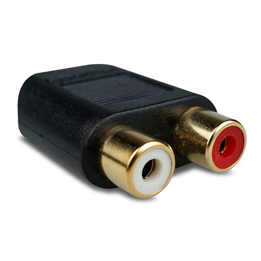 Adaptador de Audio Auxiliar 3.5 mm a RCA RadioShack / Negro Adaptador de Audio Auxiliar 3.5 mm a RCA RadioShack / Negro
