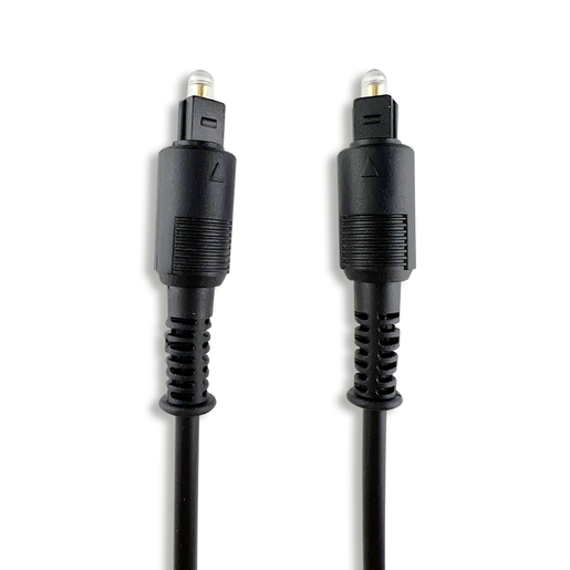 Cable de Fibra Óptica para Audio Digital RadioShack / 1.8 m / Plástico / Negro