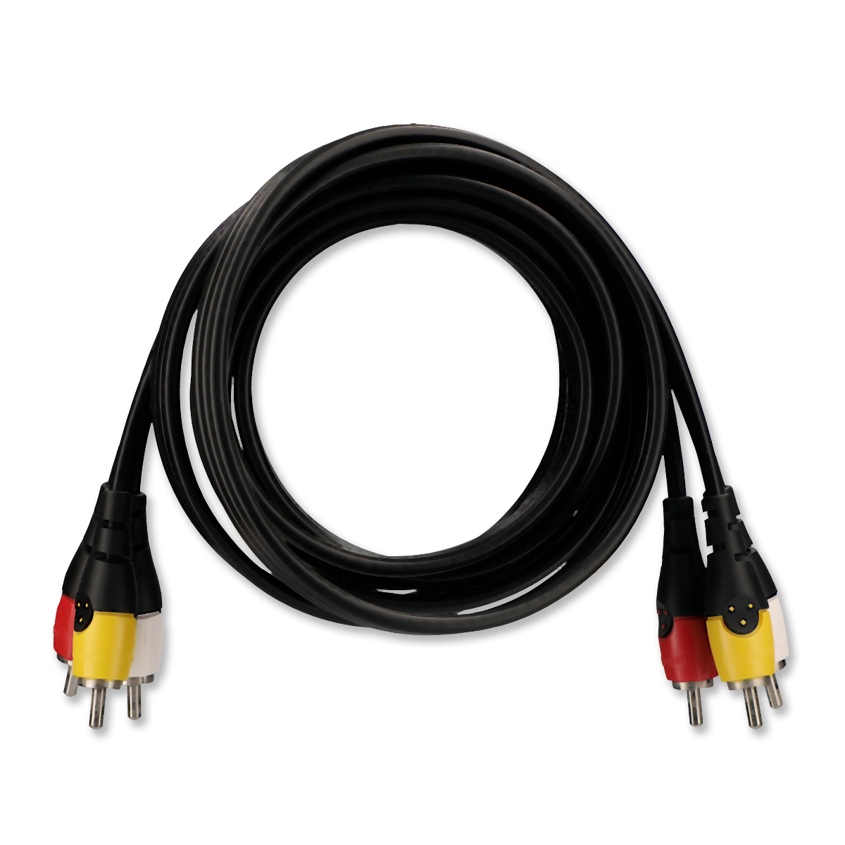 Cable Auxiliar 3.5 mm a Doble RCA RadioShack / 1.8 m / Plástico / Negro, Cables y Adaptadores de Video, TV y Video, Originales RadioShack, Todas, Categoría