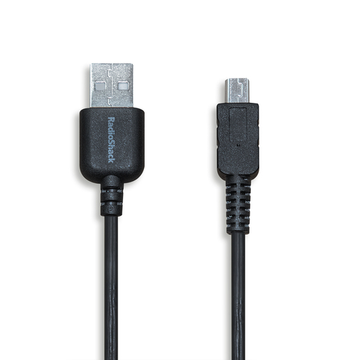 Cable USB a Mini USB RadioShack 1.82 m Plástico Negro Cable USB a Mini USB RadioShack 1.82 m Plástico Negro