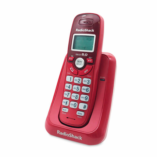 Teléfono Inalámbrico con Identificador RadioShack RS6114 / Rojo