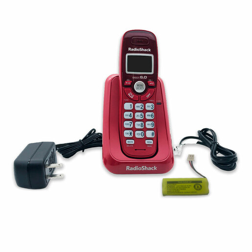 Teléfono Inalámbrico con Identificador RadioShack RS6114 / Rojo