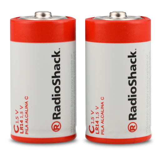 Pilas Alcalinas C RadioShack 2 piezas Pilas Alcalinas C RadioShack 2 piezas