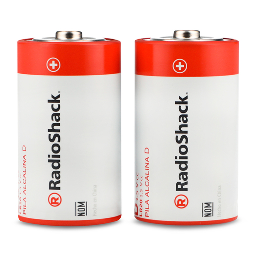Pilas Alcalinas D RadioShack 2 piezas Pilas Alcalinas D RadioShack 2 piezas