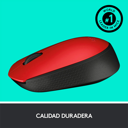 Mouse Inalámbrico Logitech M170 / Rojo / USB Mouse Inalámbrico Logitech M170 / Rojo / USB